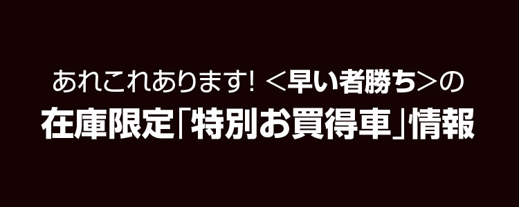 限定特別お買得車,在庫車